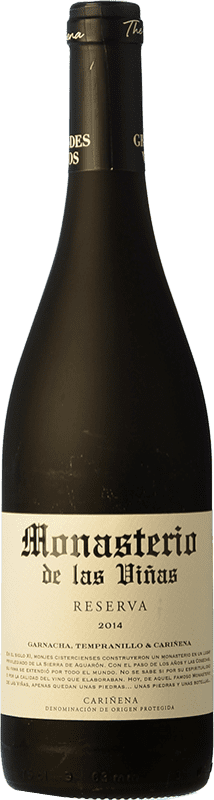 8,95 € Free Shipping | Red wine Grandes Vinos Monasterio de las Viñas Reserva D.O. Cariñena Spain Tempranillo, Grenache, Carignan Bottle 75 cl