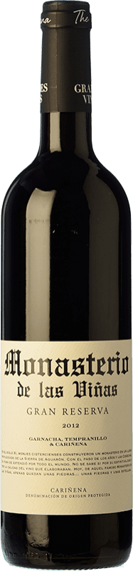 10,95 € Spedizione Gratuita | Vino rosso Grandes Vinos Monasterio de las Viñas Gran Riserva D.O. Cariñena Spagna Tempranillo, Grenache, Carignan Bottiglia 75 cl