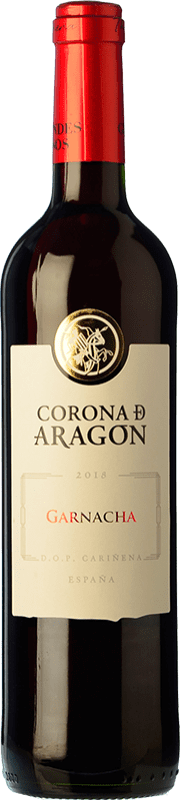 4,95 € Free Shipping | Red wine Grandes Vinos Corona de Aragón Young D.O. Cariñena Spain Grenache Bottle 75 cl