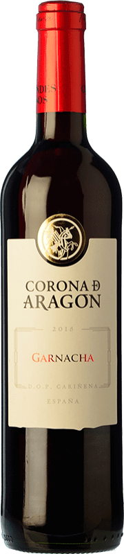 5,95 € Envio grátis | Vinho Tinto Grandes Vinos Corona de Aragón Jovem D.O. Cariñena Espanha Garnacha — Grenache 75 cl