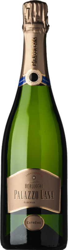 66,95 € 送料無料 | 白スパークリングワイン Berlucchi Palazzo Lana Extrême ブルットの自然 予約 D.O.C.G. Franciacorta ロンバルディア イタリア Pinot Black ボトル 75 cl