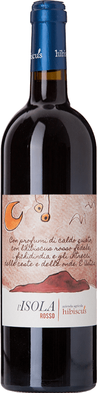 24,95 € Envio grátis | Vinho tinto Hibiscus L'Isola Rosso di Ustica I.G.T. Terre Siciliane Sicília Itália Merlot, Syrah, Nero d'Avola Garrafa 75 cl