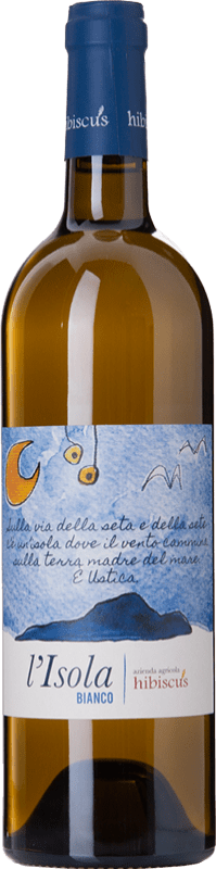 23,95 € Kostenloser Versand | Weißwein Hibiscus L'Isola Bianco di Ustica I.G.T. Terre Siciliane Sizilien Italien Insolia, Catarratto, Grillo Flasche 75 cl