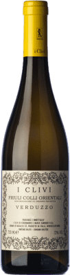 22,95 € Envio grátis | Vinho branco I Clivi D.O.C. Colli Orientali del Friuli Friuli-Venezia Giulia Itália Verduzzo Friulano Garrafa 75 cl