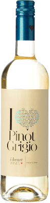 6,95 € Envío gratis | Vino blanco I Heart Hungría Pinot Gris Botella 75 cl