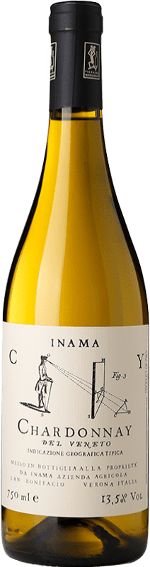 12,95 € 免费送货 | 白酒 Inama I.G.T. Veneto 威尼托 意大利 Chardonnay 瓶子 75 cl