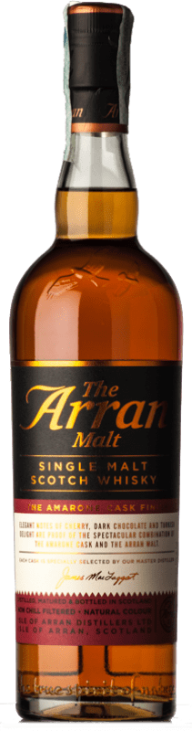 63,95 € 送料無料 | ウイスキーシングルモルト Isle Of Arran Scotch Whisky Amarone Finish 諸島 イギリス ボトル 70 cl