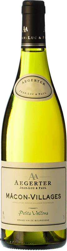 14,95 € 送料無料 | 白ワイン Jean-Luc & Paul Aegerter Petits Vallons 高齢者 A.O.C. Mâcon-Villages ブルゴーニュ フランス Chardonnay ボトル 75 cl