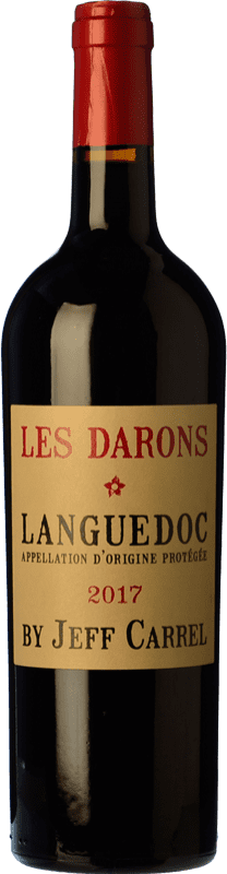 13,95 € Бесплатная доставка | Красное вино Jeff Carrel Les Darons Дуб I.G.P. Vin de Pays Languedoc Лангедок Франция Syrah, Grenache, Carignan бутылка 75 cl