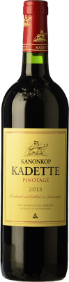 17,95 € 免费送货 | 红酒 Kanonkop Kadette 岁 I.G. Stellenbosch 斯泰伦博斯 南非 Pinotage 瓶子 75 cl
