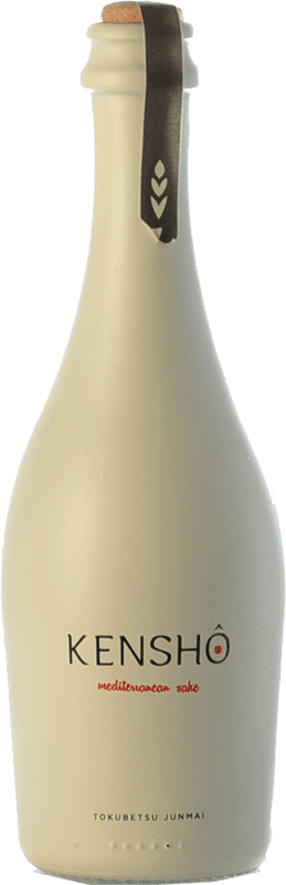 15,95 € Spedizione Gratuita | Sake Kenshô Mediterranean Tokubetsu Junmai D.O. Catalunya Catalogna Spagna Mezza Bottiglia 37 cl