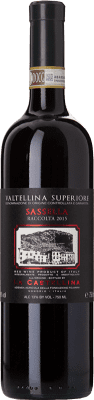 23,95 € Envio grátis | Vinho tinto La Castellina Sassella D.O.C.G. Valtellina Superiore Lombardia Itália Nebbiolo Garrafa 75 cl