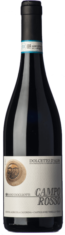 11,95 € Envio grátis | Vinho tinto La Caudrina Campo Rosso D.O.C.G. Dolcetto d'Alba Piemonte Itália Dolcetto Garrafa 75 cl