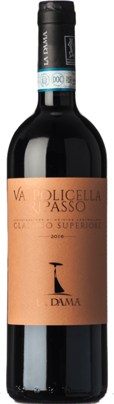 19,95 € Free Shipping | Red wine La Dama Superiore D.O.C. Valpolicella Ripasso Veneto Italy Corvina, Rondinella, Corvinone, Molinara Bottle 75 cl