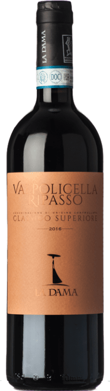 19,95 € Envoi gratuit | Vin Rouge La Dama Supérieur D.O.C. Valpolicella Ripasso Vénétie Italie Corvina, Rondinella, Corvinone, Molinara Bouteille 75 cl