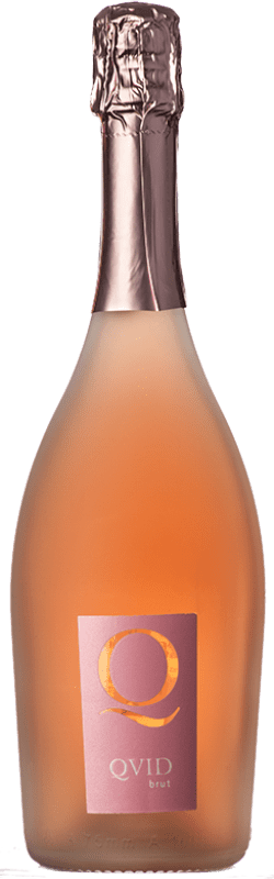 9,95 € Kostenloser Versand | Rosé Sekt La Guardiense Quid Rosato Brut I.G.T. Campania Kampanien Italien Aglianico Flasche 75 cl