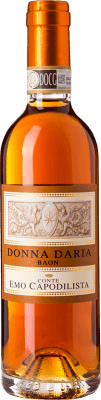 29,95 € Envio grátis | Vinho doce La Montecchia Conte Emo Capodilista Donna Daria D.O.C.G. Colli Euganei Fior d'Arancio Vêneto Itália Mascate Meia Garrafa 37 cl