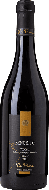29,95 € Free Shipping | Red wine La Piana Zenobito di Capraia I.G.T. Toscana Tuscany Italy Colorino, Ciliegiolo Bottle 75 cl
