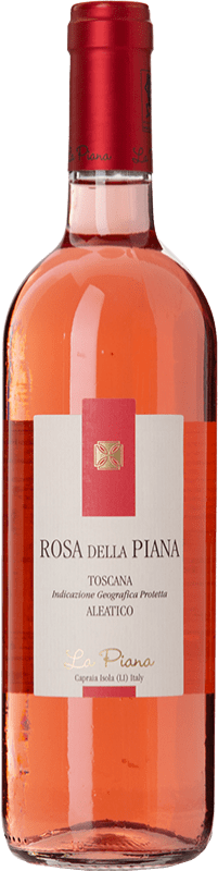 18,95 € 免费送货 | 玫瑰酒 La Piana Rosa della Piana di Capraia 年轻的 I.G.T. Toscana 托斯卡纳 意大利 Aleático 瓶子 75 cl