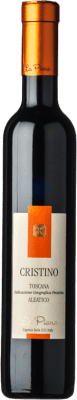 33,95 € Kostenloser Versand | Süßwein La Piana Passito Cristino di Capraia I.G.T. Toscana Toskana Italien Aleático Eco Biologisch Halbe Flasche 37 cl