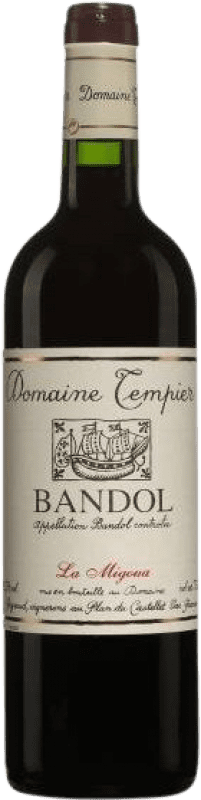72,95 € Envío gratis | Vino tinto Domaine Tempier La Migoua A.O.C. Bandol Provence Francia Syrah, Garnacha Tintorera, Mourvèdre, Cinsault Botella 75 cl