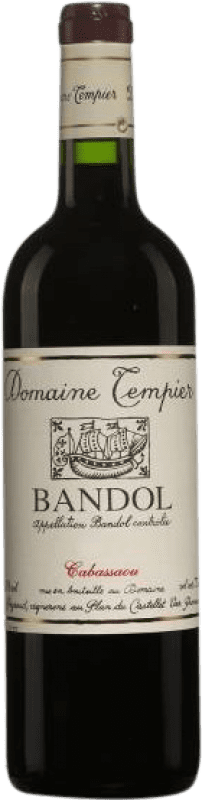 117,95 € Envío gratis | Vino tinto Domaine Tempier Cabassaou A.O.C. Bandol Provence Francia Syrah, Mourvèdre Botella 75 cl