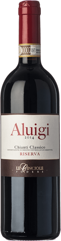 43,95 € Envio grátis | Vinho tinto Le Cinciole Aluigi Reserva D.O.C.G. Chianti Classico Tuscany Itália Sangiovese Garrafa 75 cl