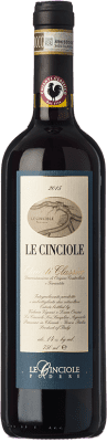 22,95 € Kostenloser Versand | Rotwein Le Cinciole D.O.C.G. Chianti Classico Toskana Italien Sangiovese Flasche 75 cl