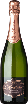 29,95 € Бесплатная доставка | Розовое игристое вино Le Marchesine Brut — брют Rosé — Розе D.O.C.G. Franciacorta Ломбардии Италия Pinot Noir — Пино Нуар, Chardonnay — Шардоне Бутылка 75 cl