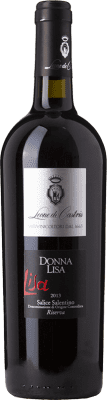 35,95 € 免费送货 | 红酒 Leone De Castris Donna Lisa Rosso D.O.C. Salice Salentino 普利亚大区 意大利 Malvasia Black, Negroamaro 瓶子 75 cl