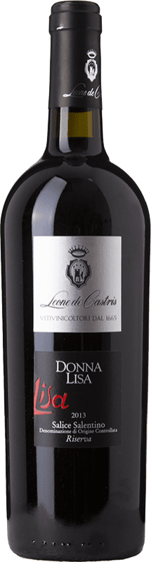 35,95 € Free Shipping | Red wine Leone De Castris Donna Lisa Rosso D.O.C. Salice Salentino Puglia Italy Malvasia Black, Negroamaro Bottle 75 cl