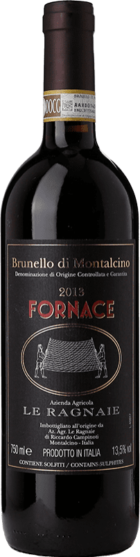 116,95 € 免费送货 | 红酒 Le Ragnaie Fornace D.O.C.G. Brunello di Montalcino 托斯卡纳 意大利 Sangiovese 瓶子 75 cl
