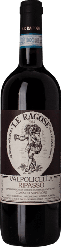 19,95 € Envoi gratuit | Vin rouge Le Ragose D.O.C. Valpolicella Ripasso Vénétie Italie Corvina, Rondinella, Corvinone Bouteille 75 cl