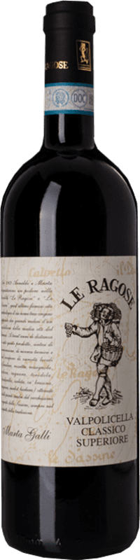 22,95 € 送料無料 | 赤ワイン Le Ragose Marta Galli Classico Superiore D.O.C. Valpolicella ベネト イタリア Corvina, Rondinella, Corvinone ボトル 75 cl