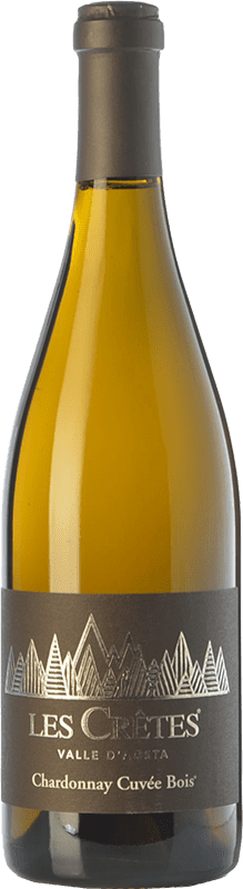 45,95 € 免费送货 | 白酒 Les Cretes Cuvée Bois D.O.C. Valle d'Aosta 瓦莱达奥斯塔 意大利 Chardonnay 瓶子 75 cl