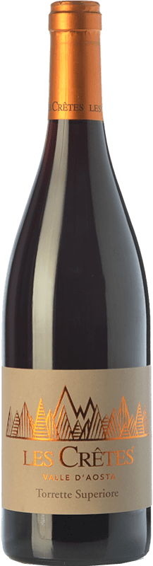 19,95 € Бесплатная доставка | Красное вино Les Cretes Torrette Supérieur D.O.C. Valle d'Aosta Валле д'Аоста Италия Cornalin, Fumin, Petit Rouge бутылка 75 cl
