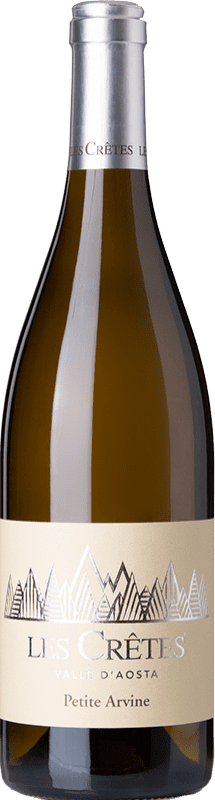 17,95 € Envío gratis | Vino blanco Les Cretes D.O.C. Valle d'Aosta Valle d'Aosta Italia Petite Arvine Botella 75 cl