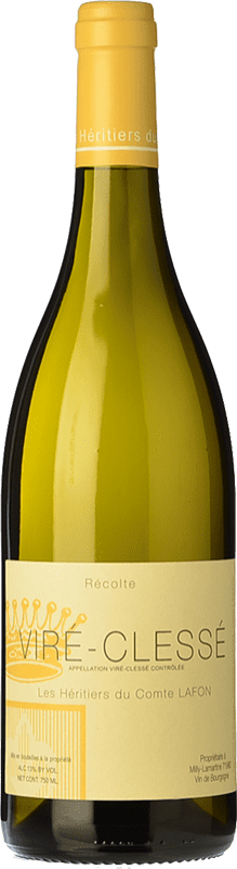 52,95 € Envío gratis | Vino blanco Les Héritiers du Comte Lafon Viré-Clessé Crianza A.O.C. Mâcon Borgoña Francia Chardonnay Botella 75 cl