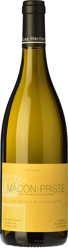 22,95 € Бесплатная доставка | Белое вино Les Héritiers du Comte Lafon Mâcon-Prissé старения A.O.C. Mâcon Бургундия Франция Chardonnay бутылка 75 cl