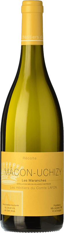 24,95 € Envoi gratuit | Vin Blanc Les Héritiers du Comte Lafon Les Maranches Crianza A.O.C. Mâcon Bourgogne France Chardonnay Eco — Biologique Bouteille 75 cl