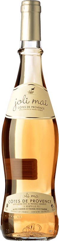 10,95 € 免费送货 | 玫瑰酒 LGI Joli Mai Rose 年轻的 鲁西永 法国 Syrah, Grenache, Cinsault 瓶子 75 cl