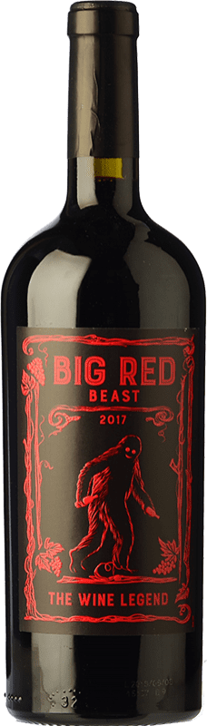 12,95 € 免费送货 | 红酒 LGI Big Red Beast 年轻的 鲁西永 法国 Merlot, Syrah, Grenache, Cabernet Sauvignon, Grenache Tintorera, Pinot Black 瓶子 75 cl