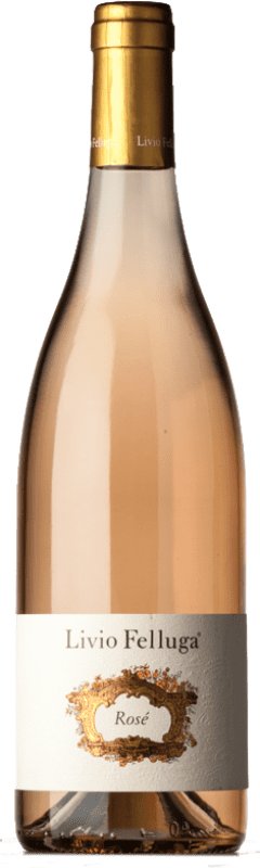 18,95 € 免费送货 | 玫瑰酒 Livio Felluga Rosé I.G.T. Friuli-Venezia Giulia 弗留利 - 威尼斯朱利亚 意大利 Merlot, Pinot Black 瓶子 75 cl