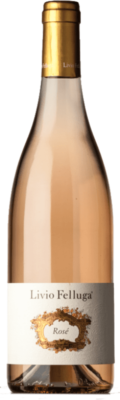 25,95 € Kostenloser Versand | Rosé-Wein Livio Felluga Rosé I.G.T. Friuli-Venezia Giulia Friaul-Julisch Venetien Italien Merlot, Spätburgunder Flasche 75 cl