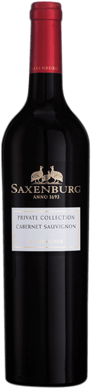 25,95 € 免费送货 | 红酒 Saxenburg Private Collection I.G. Stellenbosch Coastal Region 南非 Cabernet Sauvignon 瓶子 75 cl