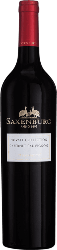 34,95 € 免费送货 | 红酒 Saxenburg Private Collection I.G. Stellenbosch Coastal Region 南非 Cabernet Sauvignon 瓶子 75 cl