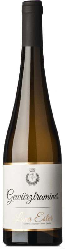 23,95 € Envío gratis | Vino blanco Lona Ester D.O.C. Trentino Trentino-Alto Adige Italia Gewürztraminer Botella 75 cl