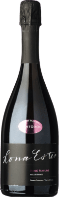 38,95 € Бесплатная доставка | Розовое игристое вино Lona Ester Brut Nature — Брют Натюр Rosé — Розе D.O.C. Trento Трентино-Альто-Адидже Италия Pinot Noir — Пино Нуар, Chardonnay — Шардоне Бутылка 75 cl