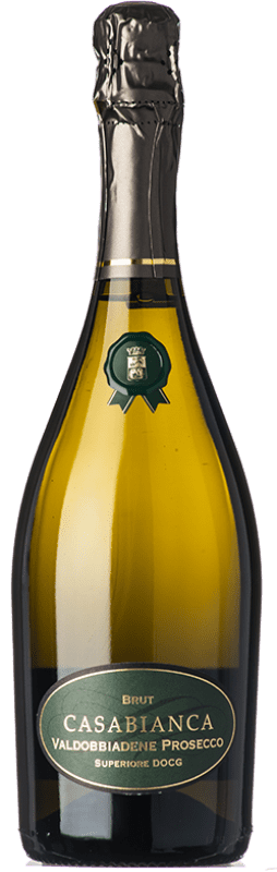 12,95 € 免费送货 | 白起泡酒 Loredan Gasparini Casa Bianca 香槟 D.O.C.G. Prosecco di Conegliano-Valdobbiadene 威尼托 意大利 Glera 瓶子 75 cl