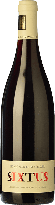 25,95 € Бесплатная доставка | Красное вино Louis Chèze Sixtus старения I.G.P. Vin de Pays Rhône Рона Франция Syrah бутылка 75 cl